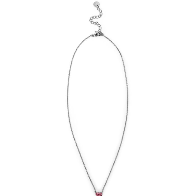 Collana Alice Argento Rosso
