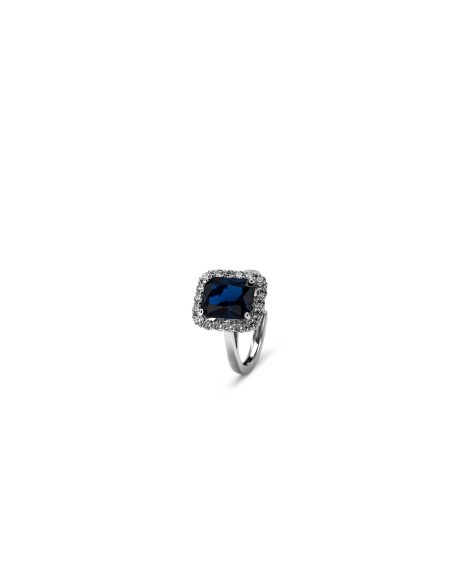 Anello Anita Argento Blu