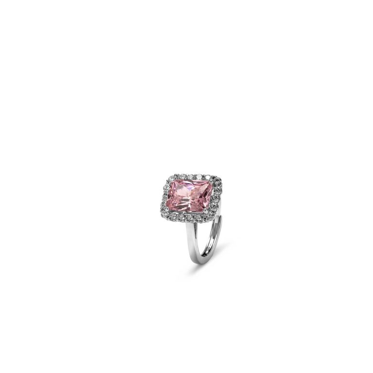 Anello Anita Argento Rosa