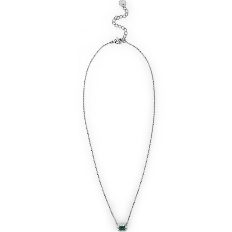 Collana Anastasia Argento Verde