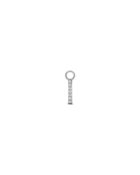 Charm "Lettera I" Argento Con Zirconi
